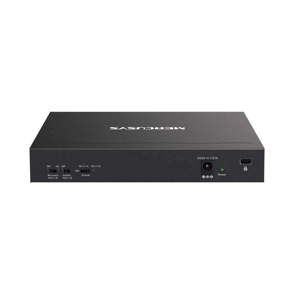Mercusys - Tp-Link - Mercusys MS110P 10-Port 10/100Mbps Desktop Switch with 8-Port PoE+ - Mercusy...