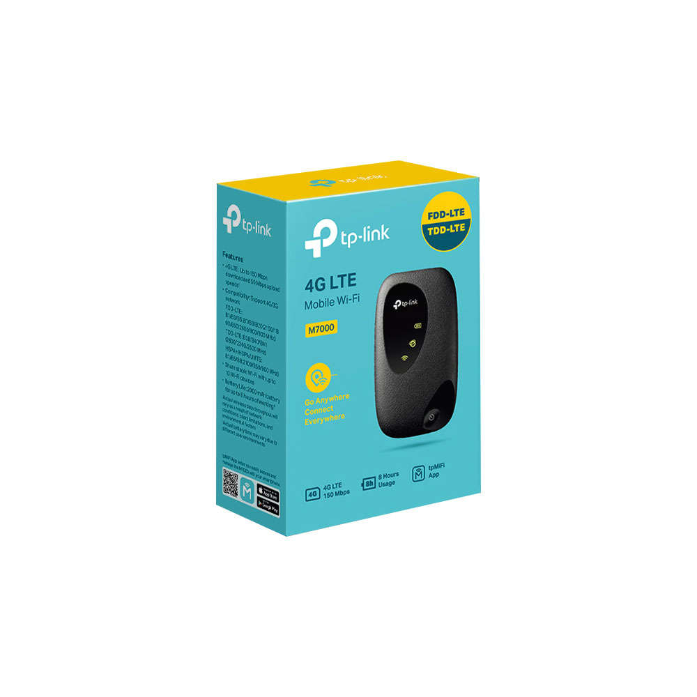 Tp-Link - TL-M7000 4G LTE Mobile Wireless Hotspot - Tp-Link - TL-M7000 4G LTE Mobile Wireless Hot...