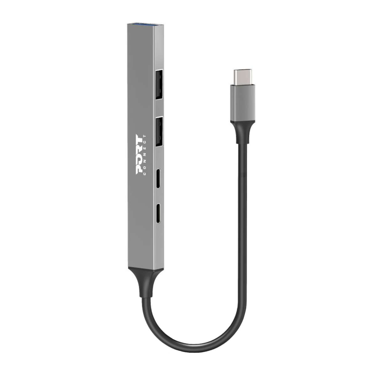 Port - USB Type-C Hub 4 x USB + 1 x Charging Port - Port - USB Type-C Hub 4 x USB + 1 x Charging ...