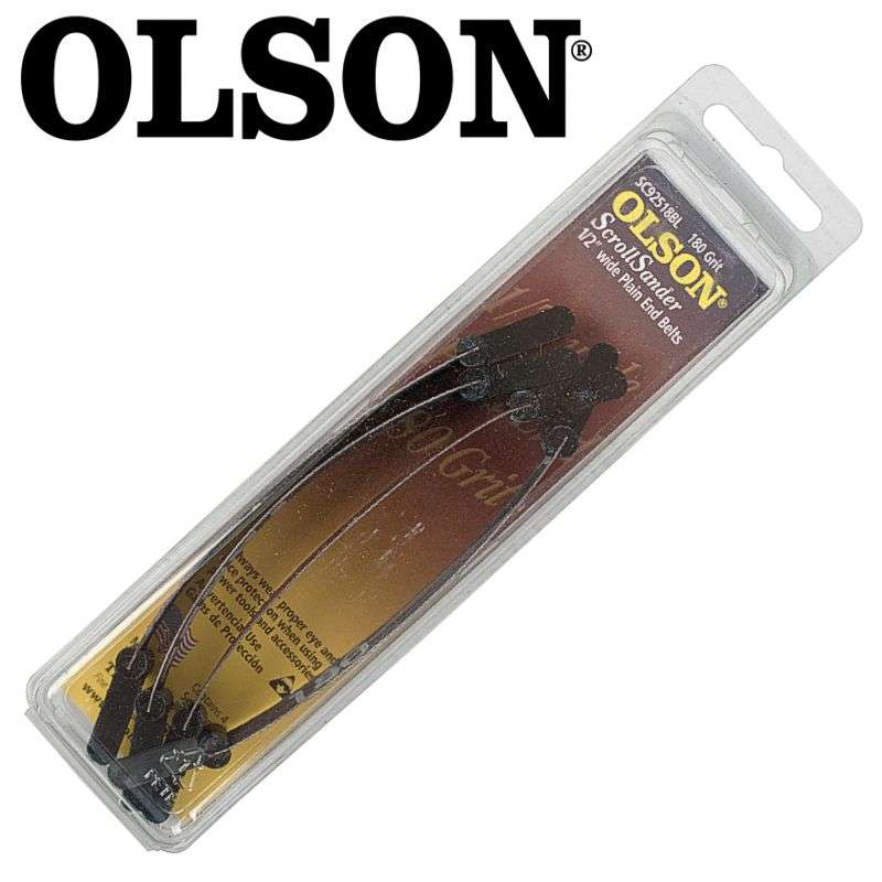 OLSON - Scroll Saw Sander 5' 125mm X 1/2' 180G Plain End 4Pc - OLSON - Scroll Saw Sander 5' 125mm...