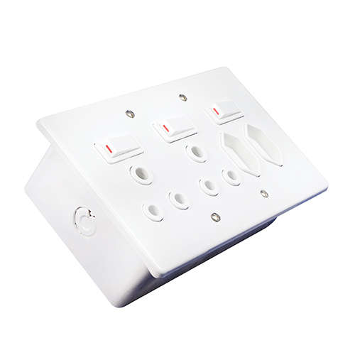 Eurolux - Crabtree Classic Quattro 16A Socket & 164-2 & Cover & Box White - Eurolux - Crabtree Cl...