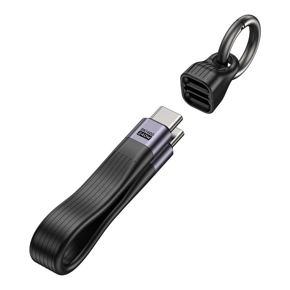 Unitek - C14179A 13cm Usb4.0 USB Type-C Keychain Cable - 240W Pd, 40Gbps, 8K @60Hz - Unitek - C14...