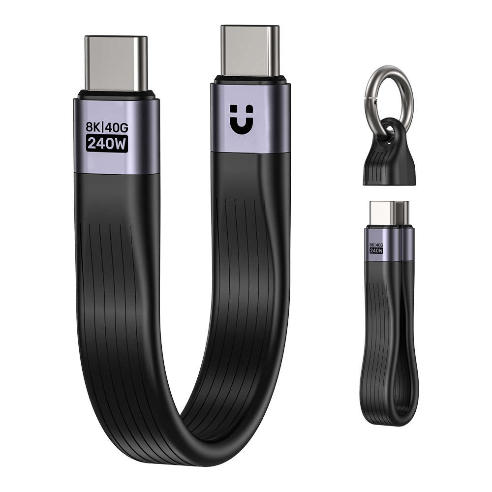 Unitek - C14179A 13cm Usb4.0 USB Type-C Keychain Cable - 240W Pd, 40Gbps, 8K @60Hz - Unitek - C14...