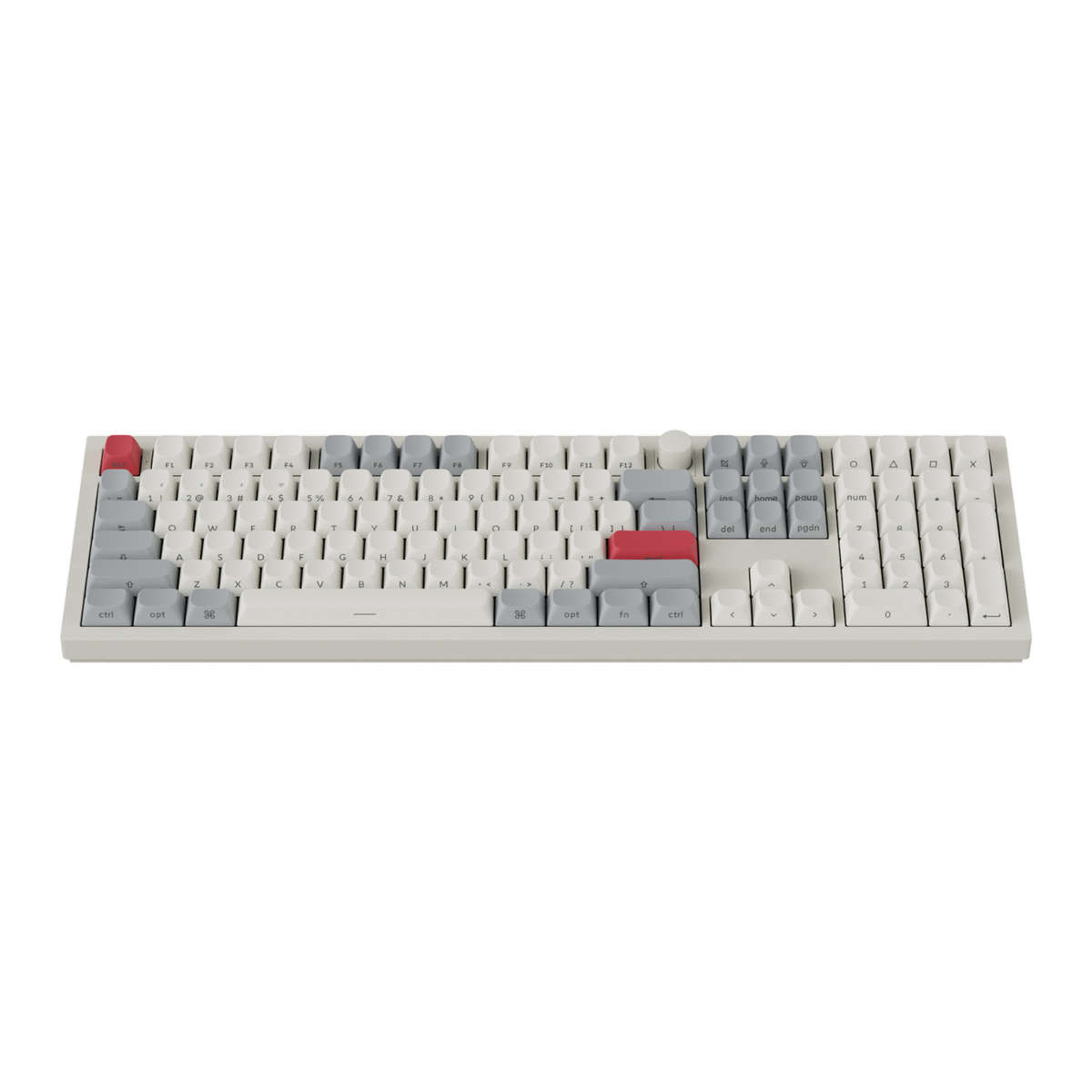 Keychron - Q6 Max QMK/VIA Wireless Custom Mechanical Keyboard OSA Gateron Red Jupiter Switches - ...