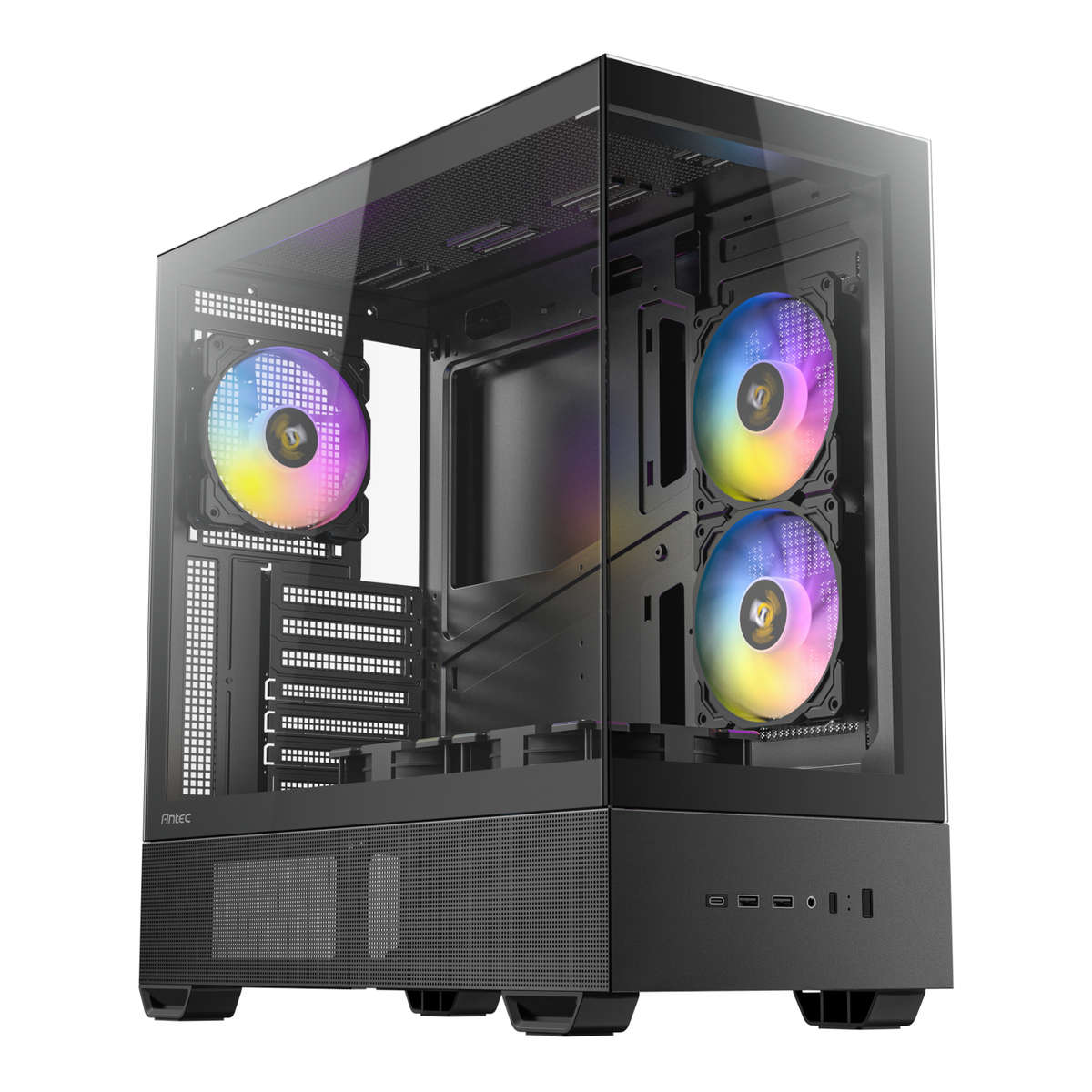 Antec - CX705 ARGB ATX Mid-Tower Gaming Chassis - Black - Antec - CX705 ARGB ATX Mid-Tower Gaming...