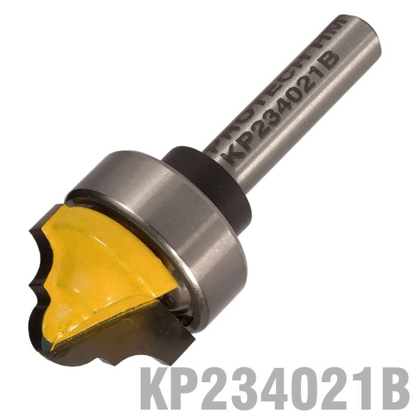 Pro-Tech - Classical Bit 3/4' X 1/2' With Top Bearing 1/4' Shank - Pro-Tech - Classical Bit 3/4' ...