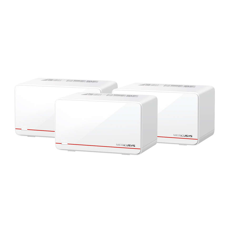 Mercusys - Halo H37BE BE6500 Whole-Home Mesh Wi-Fi 7 System (3-Pack) - Mercusys - Halo H37BE BE65...