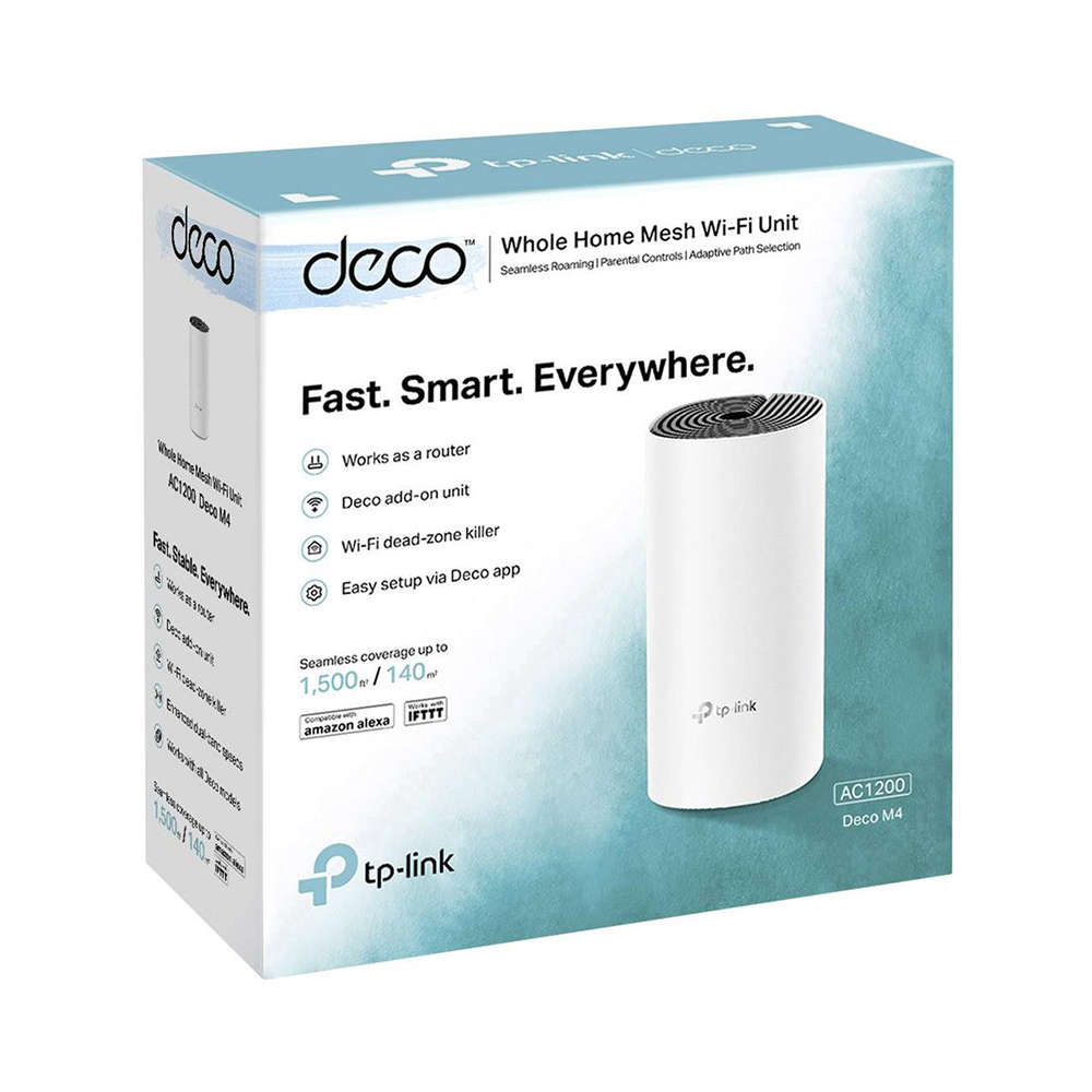 Tp-Link - Deco M4(1-Pack) AC1200 Whole-Home Mesh Wi-Fi System - Tp-Link - Deco M4(1-Pack) AC1200 ...