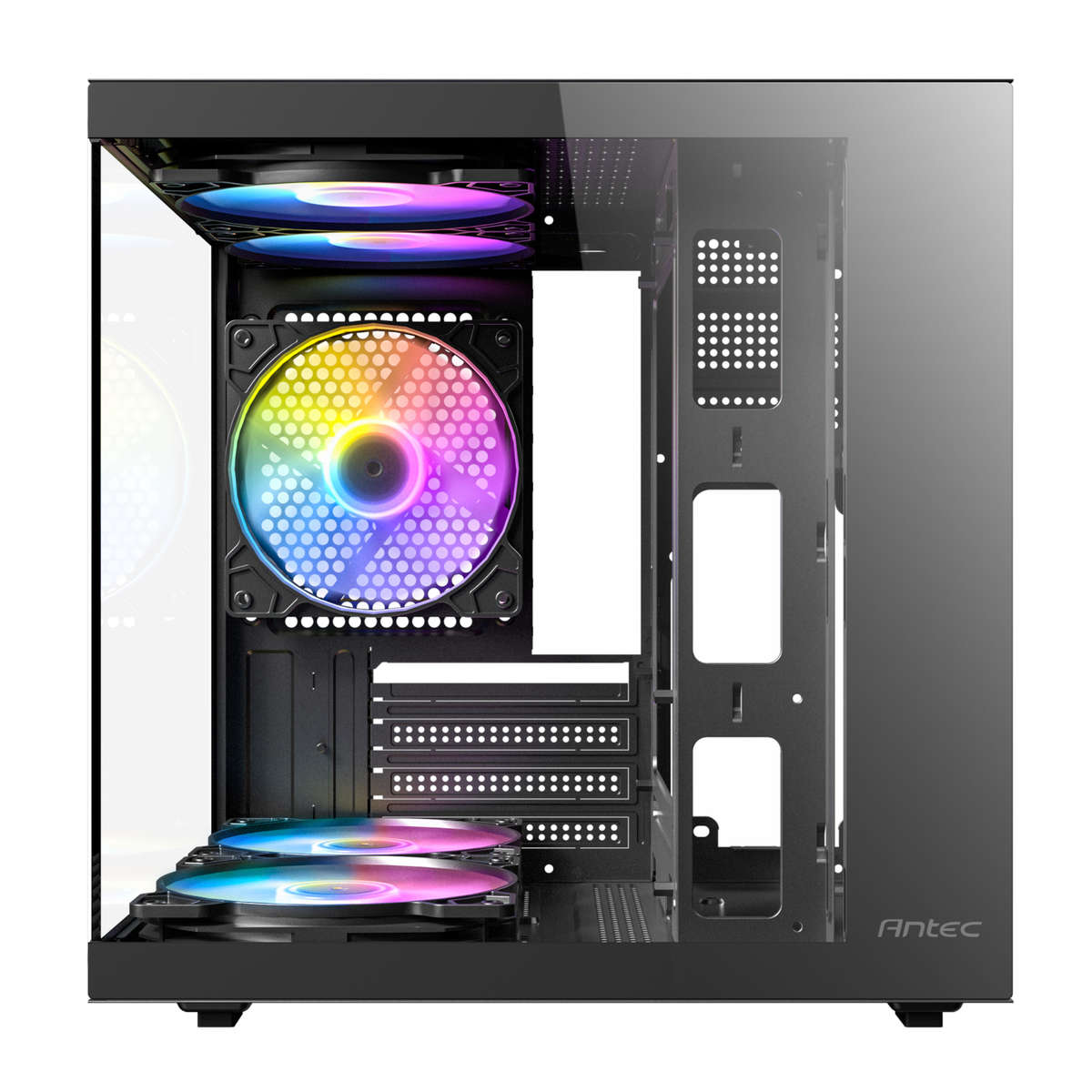 Antec - VCX10M ARGB Micro-ATX | ITX Mini-Tower Gaming Chassis - Black - Antec - VCX10M ARGB Micro...