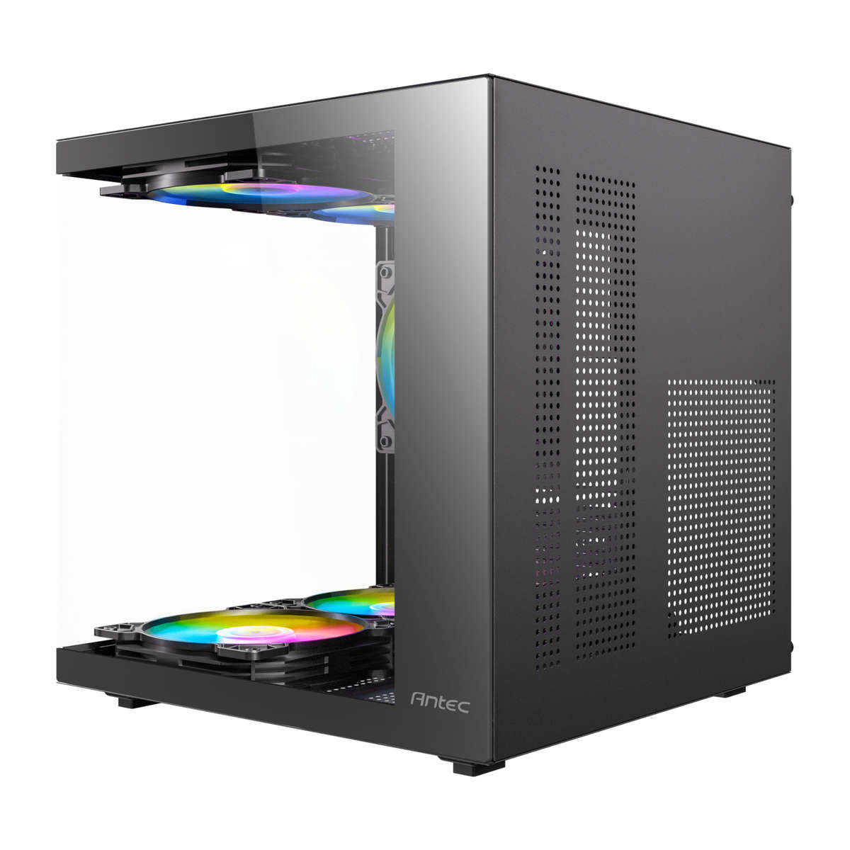 Antec - VCX10M ARGB Micro-ATX | ITX Mini-Tower Gaming Chassis - Black - Antec - VCX10M ARGB Micro...