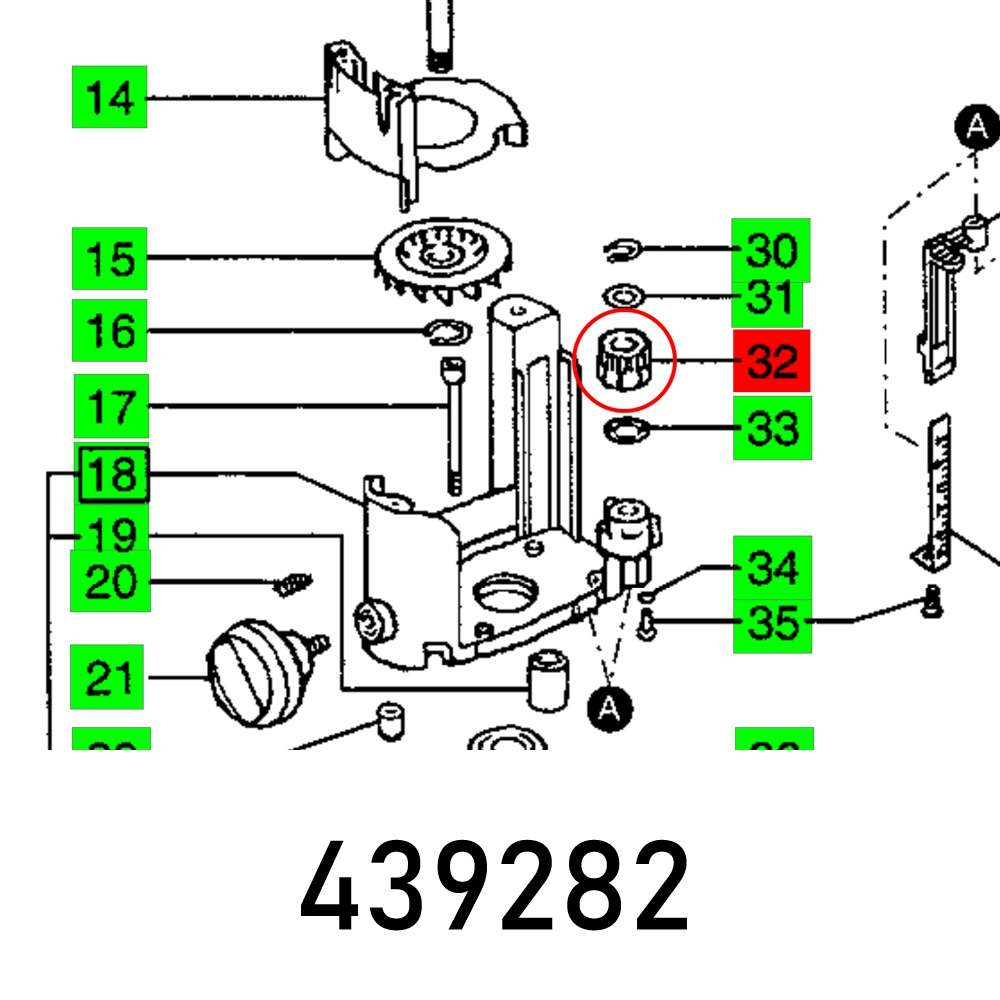 Festool - Adjusting Wheel Of 2 E - Festool - Adjusting Wheel Of 2 E