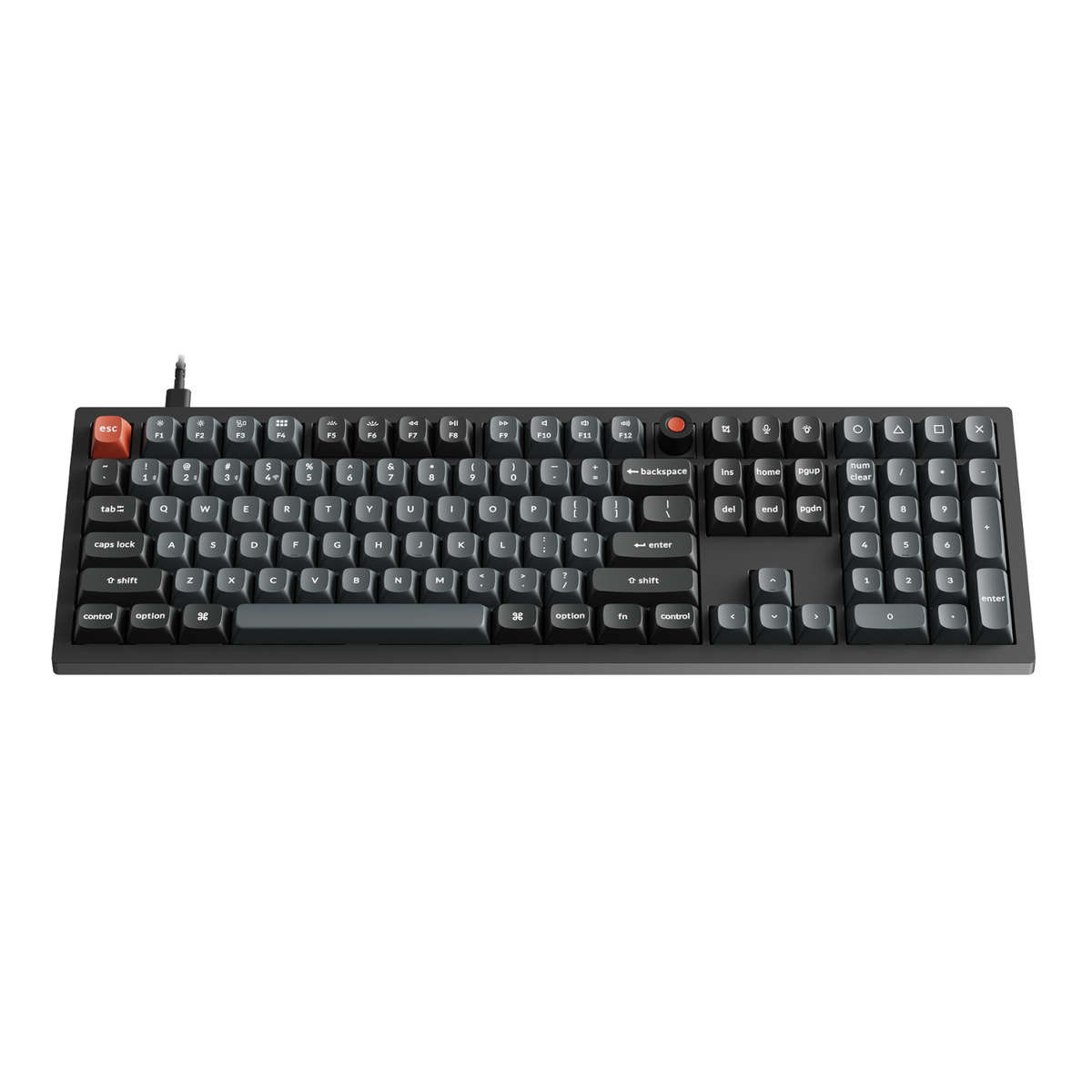 Keychron - V6 Ultra 100% 8K Red Switch Hot-Swappable Gateron Jupiter RGB Wireless Keyboard - Keyc...