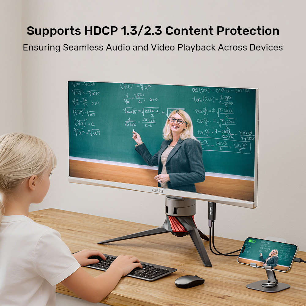 Unitek - V1439Abk 2M USB Type-C To HDMI 4K @60Hz Cable - Pd 100W, Unidirectional - Unitek - V1439...