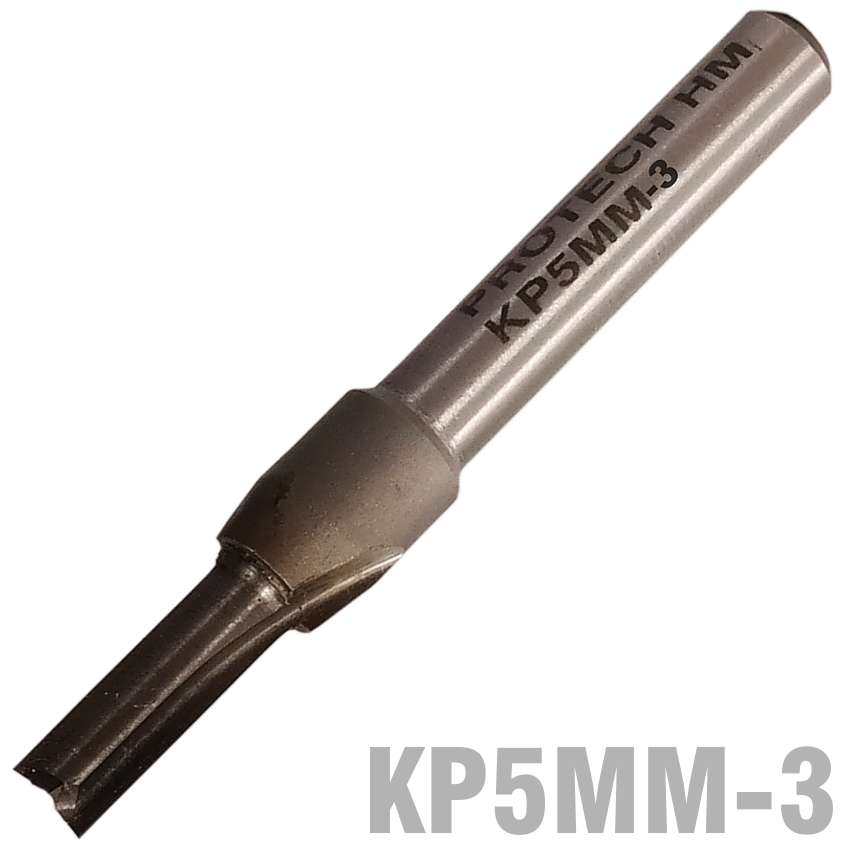 Pro-Tech - Straight Bit 5mm X 14mm Two Flute Solid Carbide 1/4' Shank - Pro-Tech - Straight Bit 5...