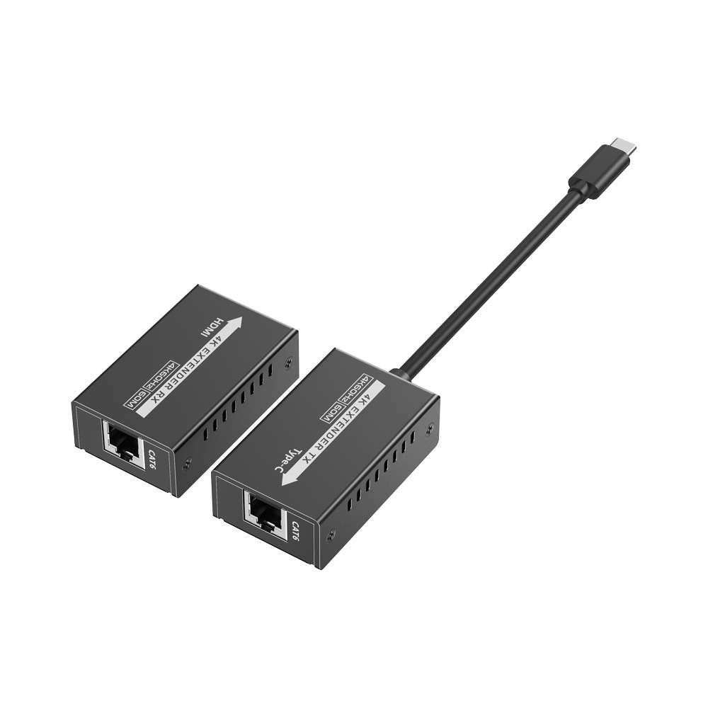 Lenkeng - 4K@60Hz USB-C To HDMI Extender,60M - Lenkeng - 4K@60Hz USB-C To HDMI Extender,60M