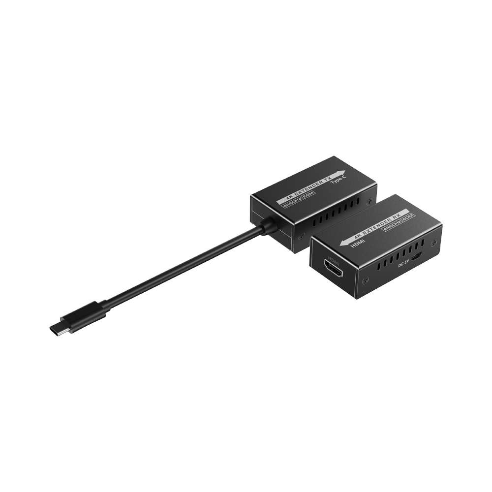 Lenkeng - 4K@60Hz USB-C To HDMI Extender,60M - Lenkeng - 4K@60Hz USB-C To HDMI Extender,60M