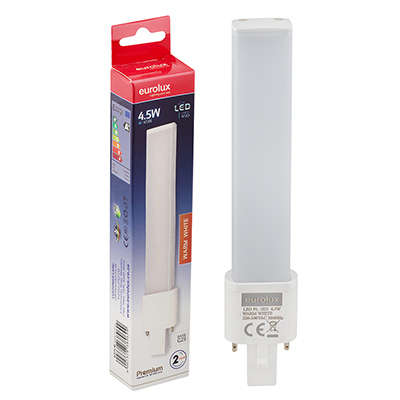 Eurolux - ***PL 2Pin Premium 4.5W LED G23 3000K Additional info fitting specs - Eurolux - ***PL 2...