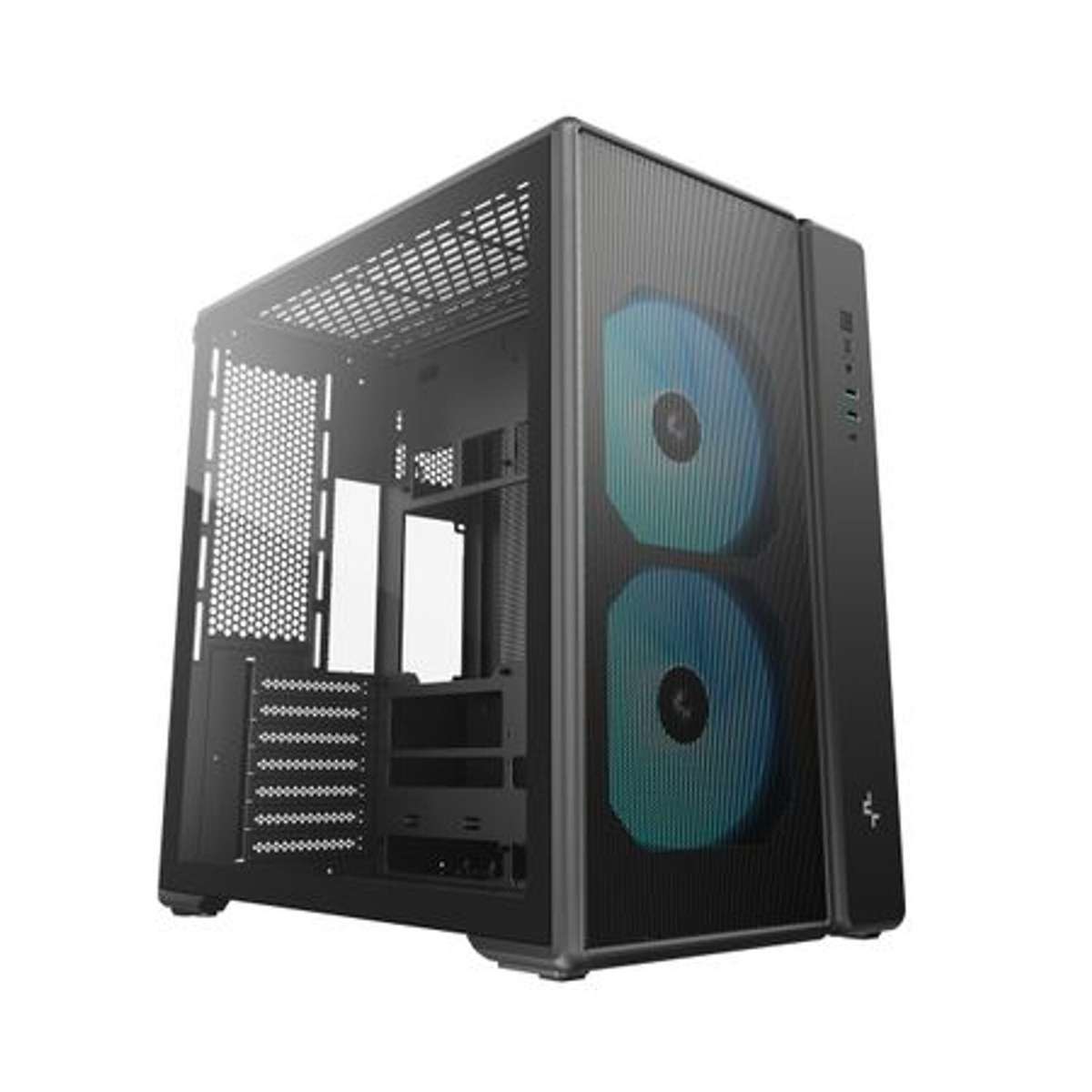 DeepCool - CG590 Mesh 2F ATX ARGB Gaming Chassis - Black - DeepCool - CG590 Mesh 2F ATX ARGB Gami...