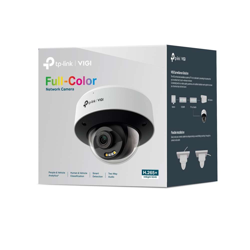 Tp-Link - Vigi Dome IP Camera 4MP Full Color 2.8mm - Tp-Link - Vigi Dome IP Camera 4MP Full Color...