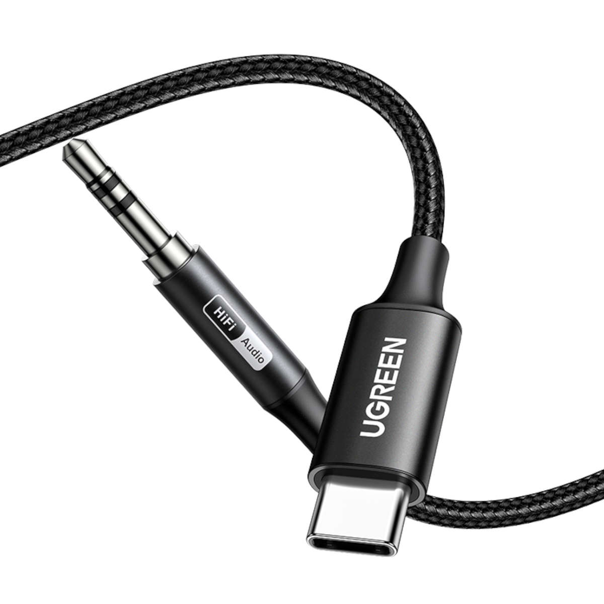 Ugreen - USB Type-C to 3.5mm AUX Audio Cable 3M - Black - Ugreen - USB Type-C to 3.5mm AUX Audio ...