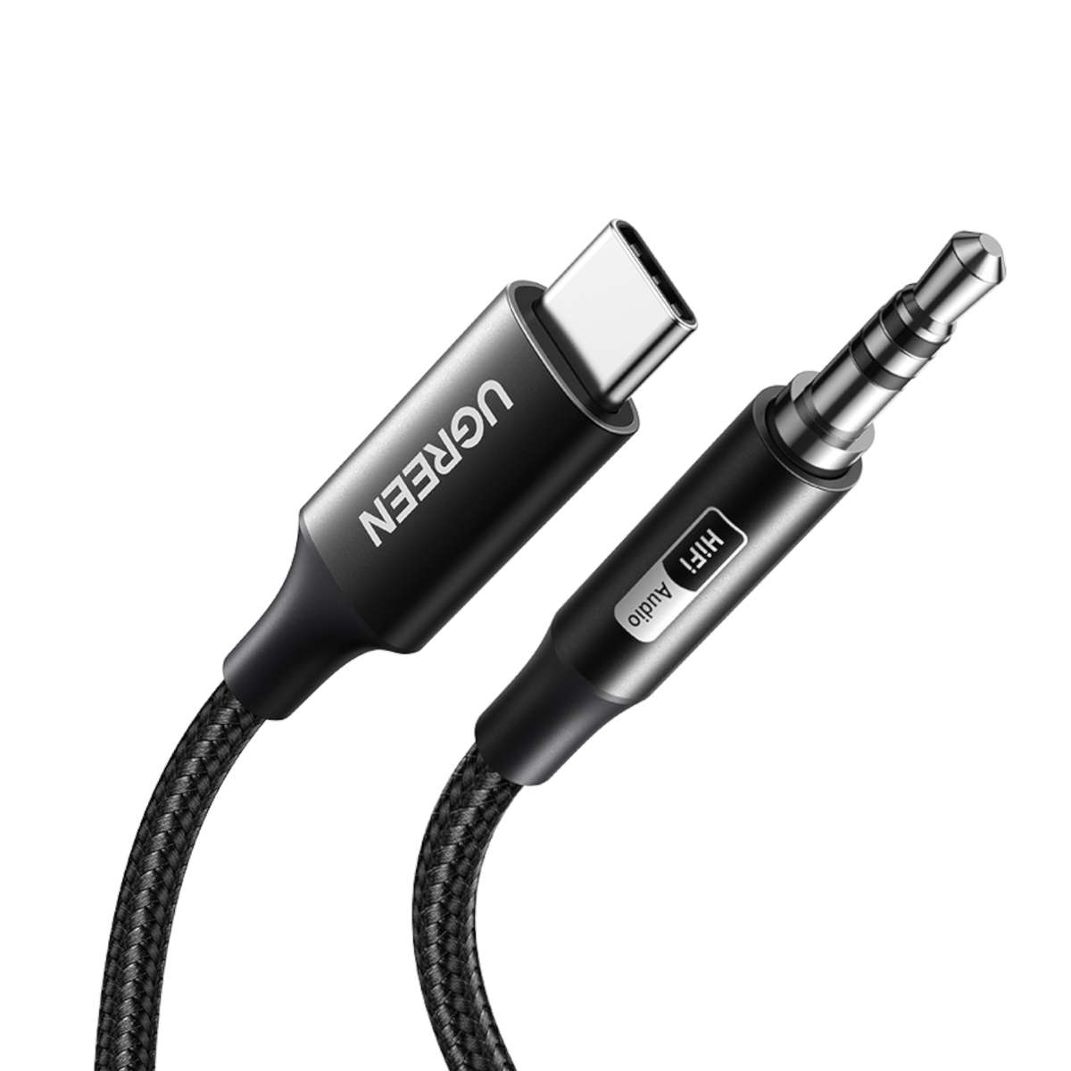 Ugreen - USB Type-C to 3.5mm AUX Audio Cable 3M - Black - Ugreen - USB Type-C to 3.5mm AUX Audio ...