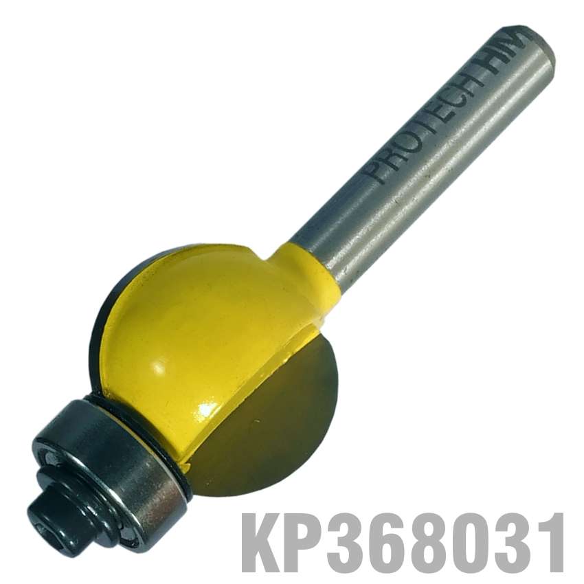 Pro-Tech - Internal Bull Nose 20mm X 5/8' Half Radius Radius 13/16' 1/4' Shank - Pro-Tech - Inter...