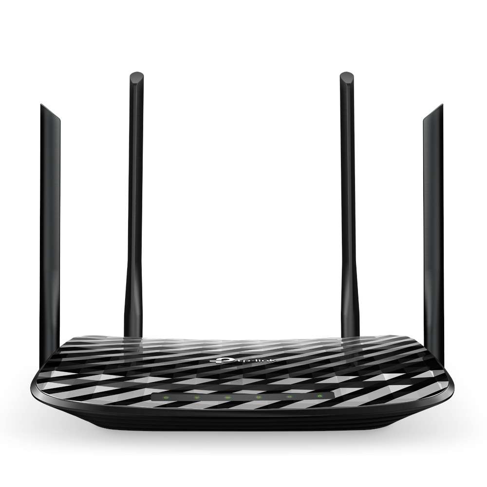 Tp-Link - Archer A6 AC1200 Wireless MU-MIMO Gigabit Dual Band Router & 4 Antennas - Tp-Link - Arc...