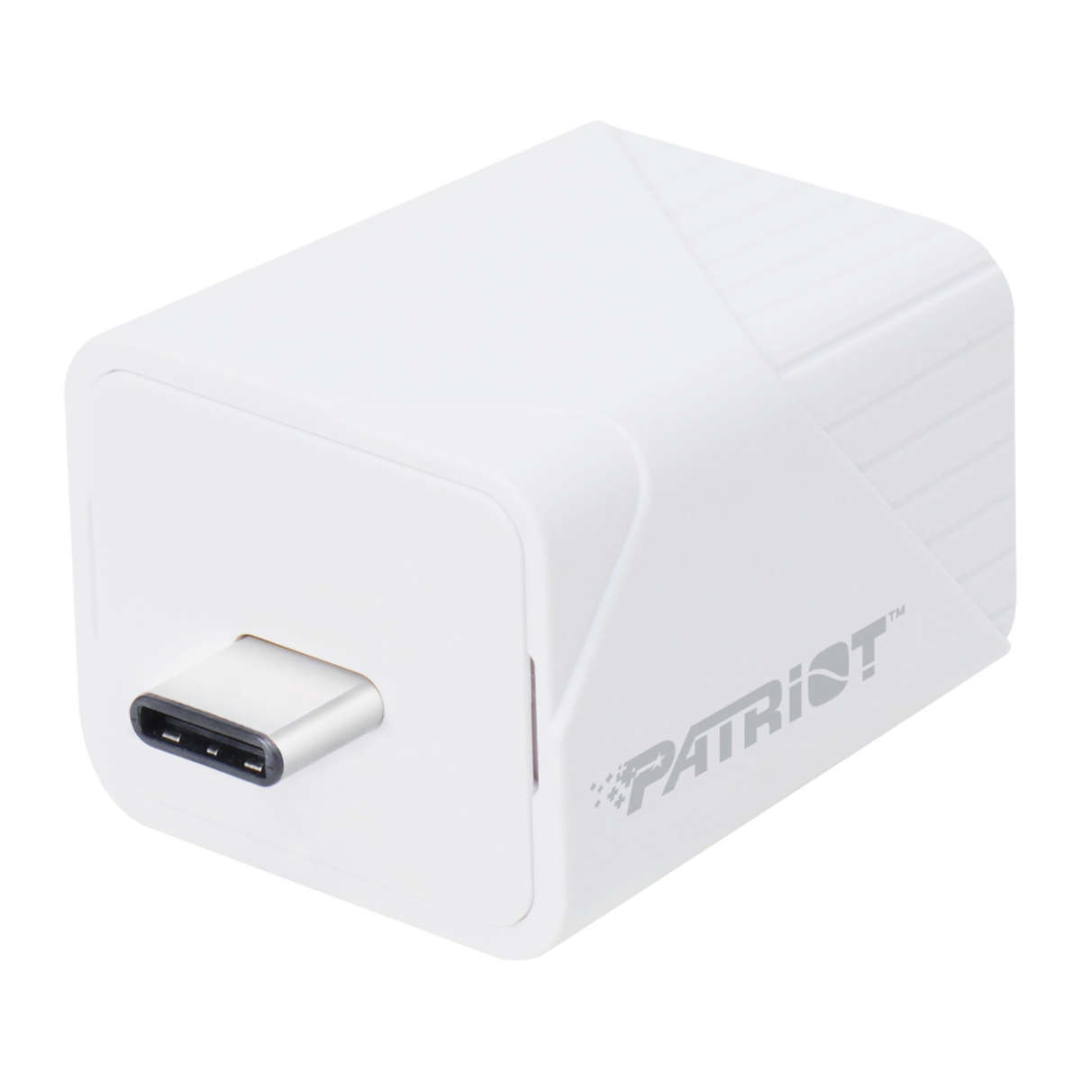 Patriot - iLuxe Cube 128GB Type-C Smart Backup Solution - White - Patriot - iLuxe Cube 128GB Type...