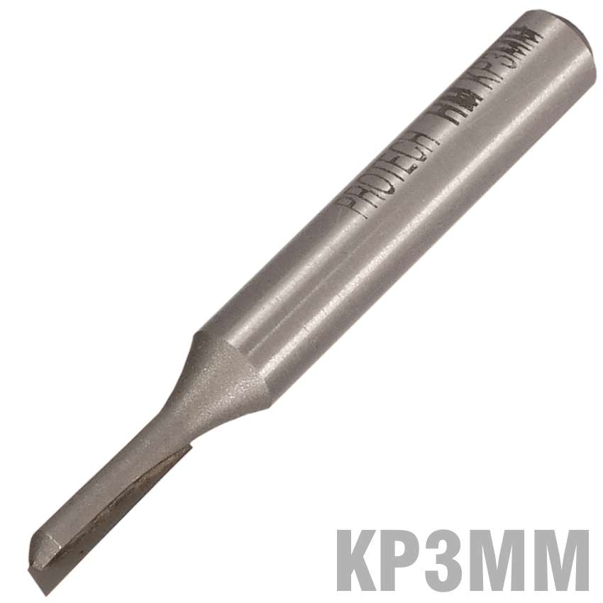 Pro-Tech - Straight Bit 3mm X 13mm Single Flute Metric 1/4'Shank - Pro-Tech - Straight Bit 3mm X ...
