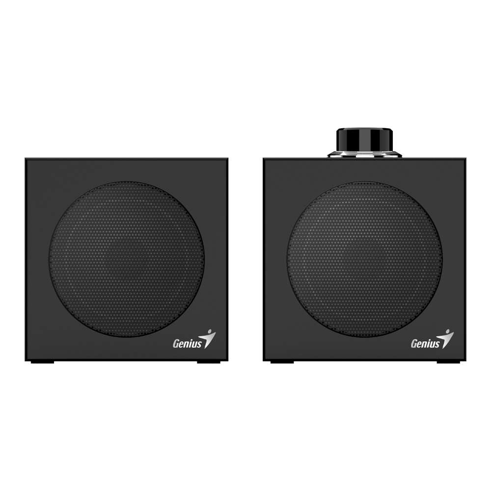 Genius - Sp-Hf300U 4W USB Stereo Speakers With Dual USB Type-A/Type-C Connector - Black - Genius ...