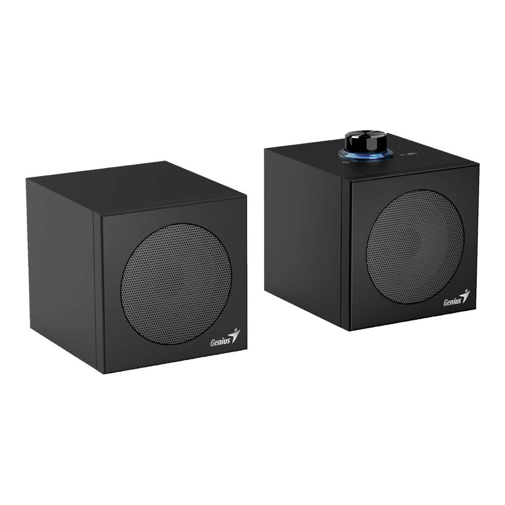 Genius - Sp-Hf300U 4W USB Stereo Speakers With Dual USB Type-A/Type-C Connector - Black - Genius ...
