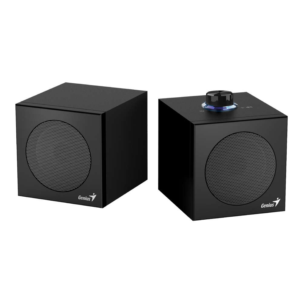 Genius - Sp-Hf300U 4W USB Stereo Speakers With Dual USB Type-A/Type-C Connector - Black - Genius ...