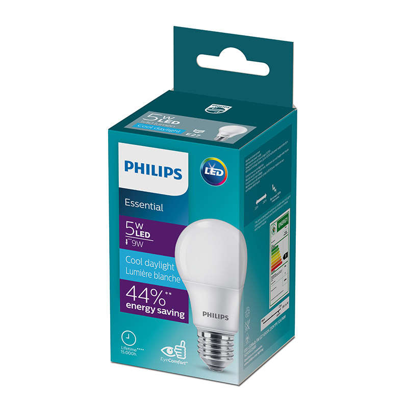 Philips - Globe LED 5W Screw Type Cool Daylight - Philips - Globe LED 5W Screw Type Cool Daylight
