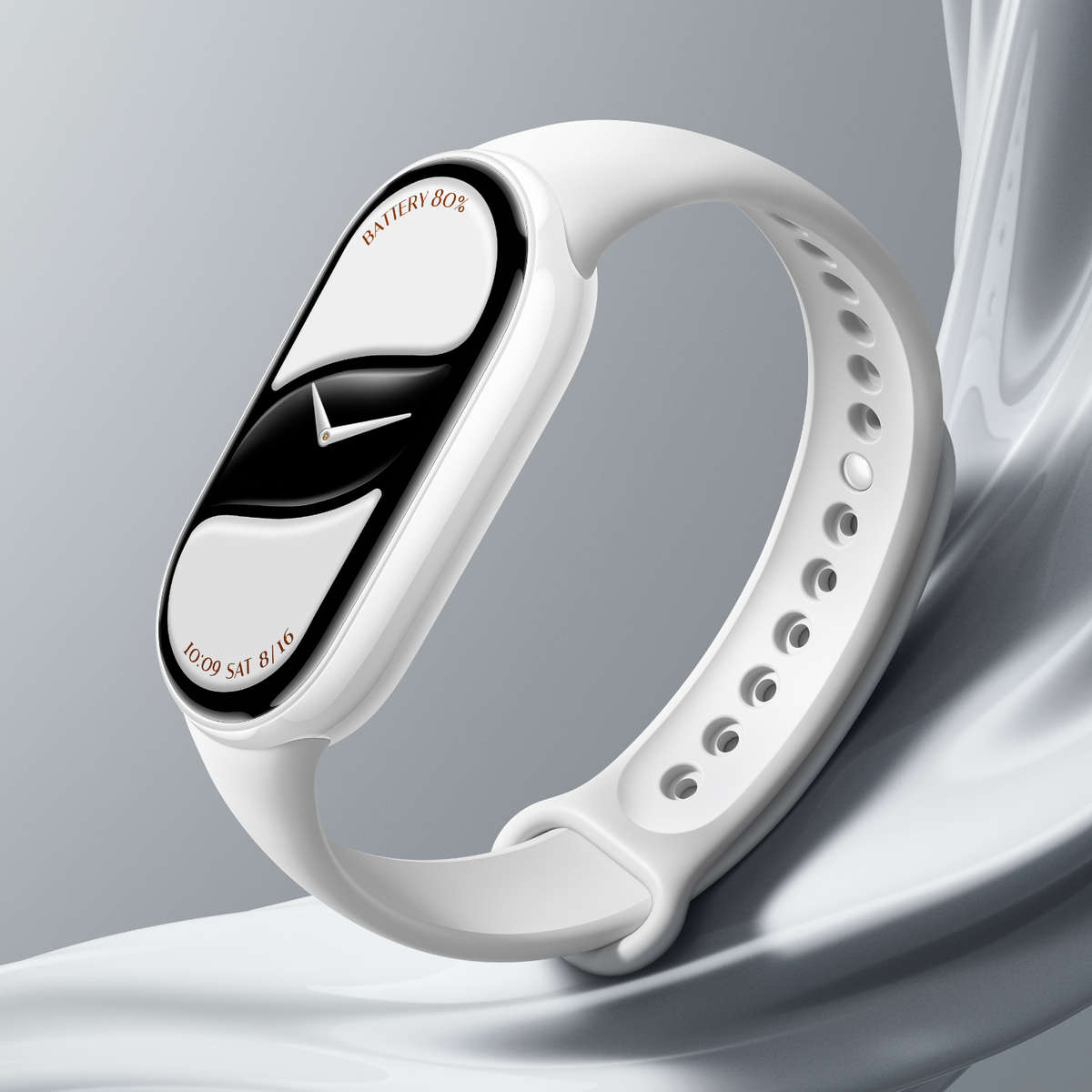 Xiaomi - Smart Band 10 Ceramic Edition - White - Xiaomi - Smart Band 10 Ceramic Edition - White