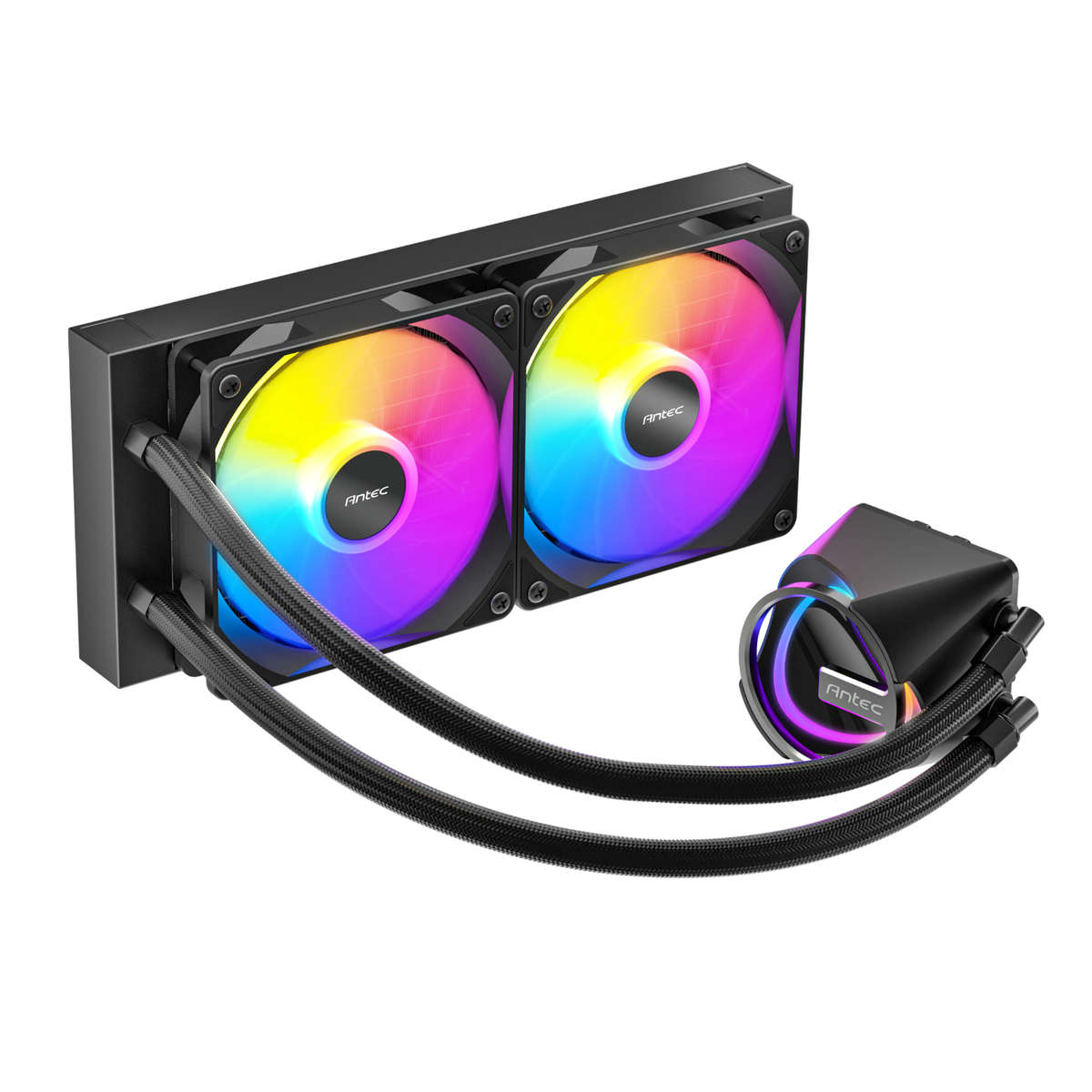 Antec - Skeleton 240 ARGB CPU Liquid Cooler Black - Antec - Skeleton 240 ARGB CPU Liquid Cooler B...