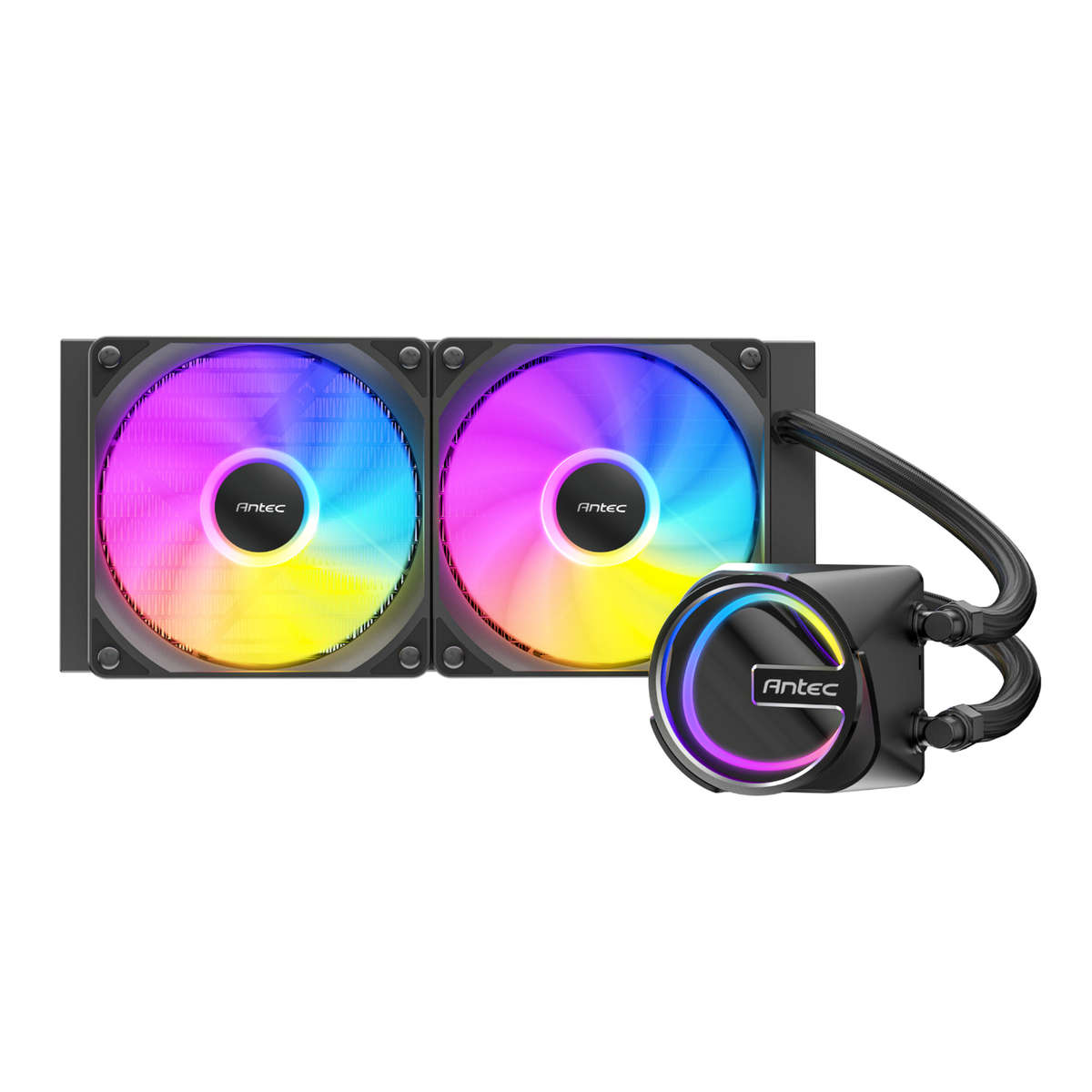 Antec - Skeleton 240 ARGB CPU Liquid Cooler Black - Antec - Skeleton 240 ARGB CPU Liquid Cooler B...