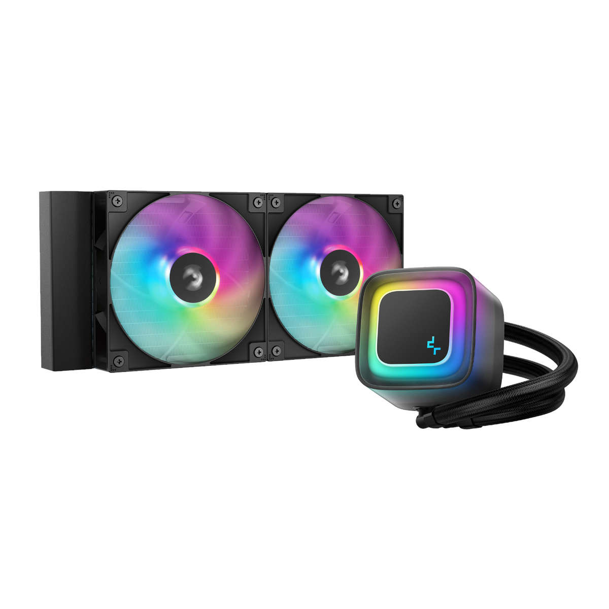 DEEPCOOL - LE240 V2 240mm ARGB AIO CPU Liquid Cooler - Black - DEEPCOOL - LE240 V2 240mm ARGB AIO...