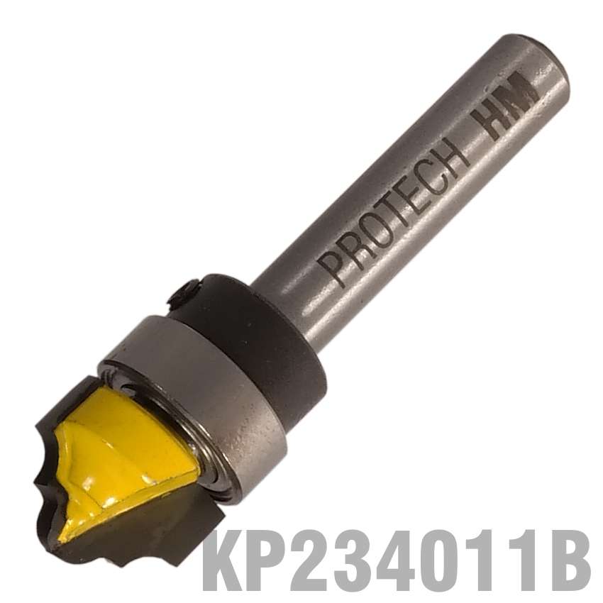 Pro-Tech - Classical Bit 1/2' X 3/8' With Top Bearing 1/4' Shank - Pro-Tech - Classical Bit 1/2' ...