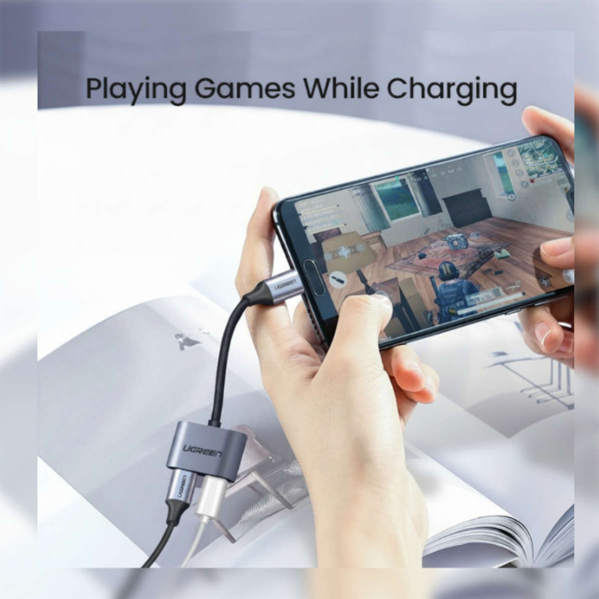 Ugreen - USB Type-C Dual Audio and Charging Adapter (15W PD, 2-in-1 Splitter) - Ugreen - USB Type...
