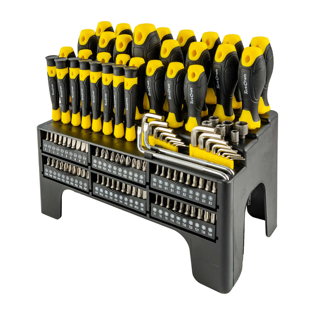 Tork Craft - 116Pc Screwdriver Bit Set & Hex Key Set - Tork Craft - 116Pc Screwdriver Bit Set & H...