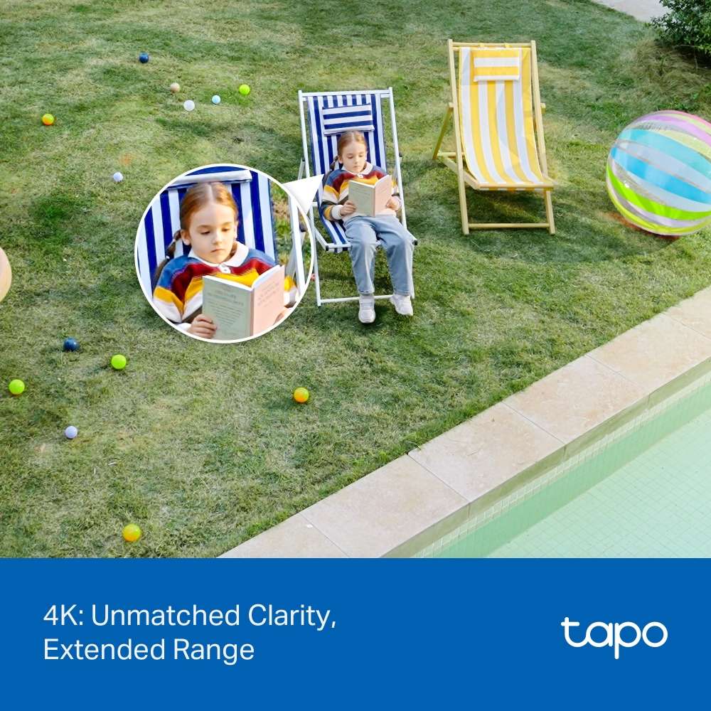 Tp-Link - Tapo 4K Pan Tilt WiFi Camera - Tp-Link - Tapo 4K Pan Tilt WiFi Camera