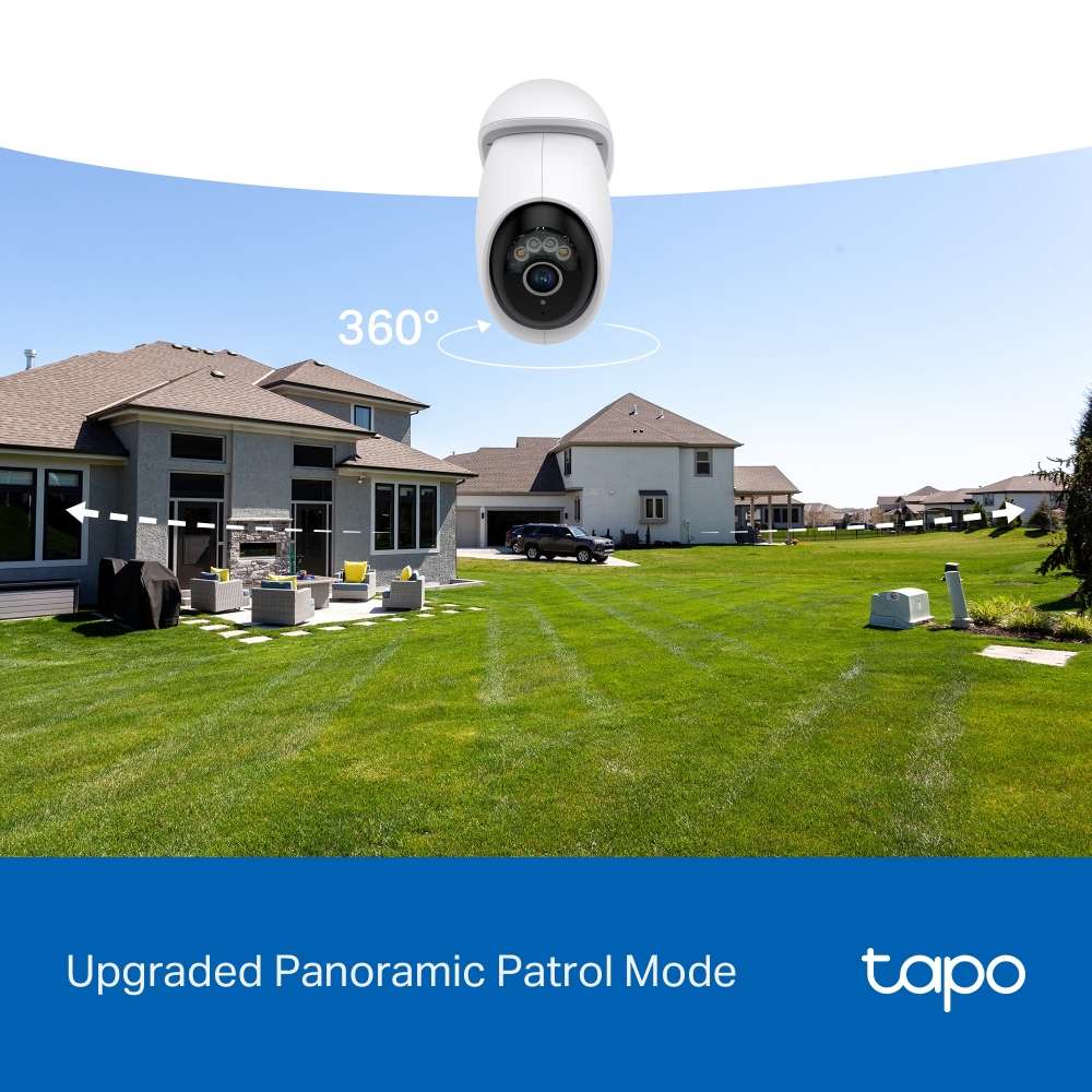 Tp-Link - Tapo 4K Pan Tilt WiFi Camera - Tp-Link - Tapo 4K Pan Tilt WiFi Camera