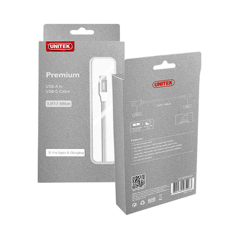 Unitek - 1.5m 2 in 1 Micro & Lightning Cable - Grey - Unitek - 1.5m 2 in 1 Micro & Lightning Cabl...