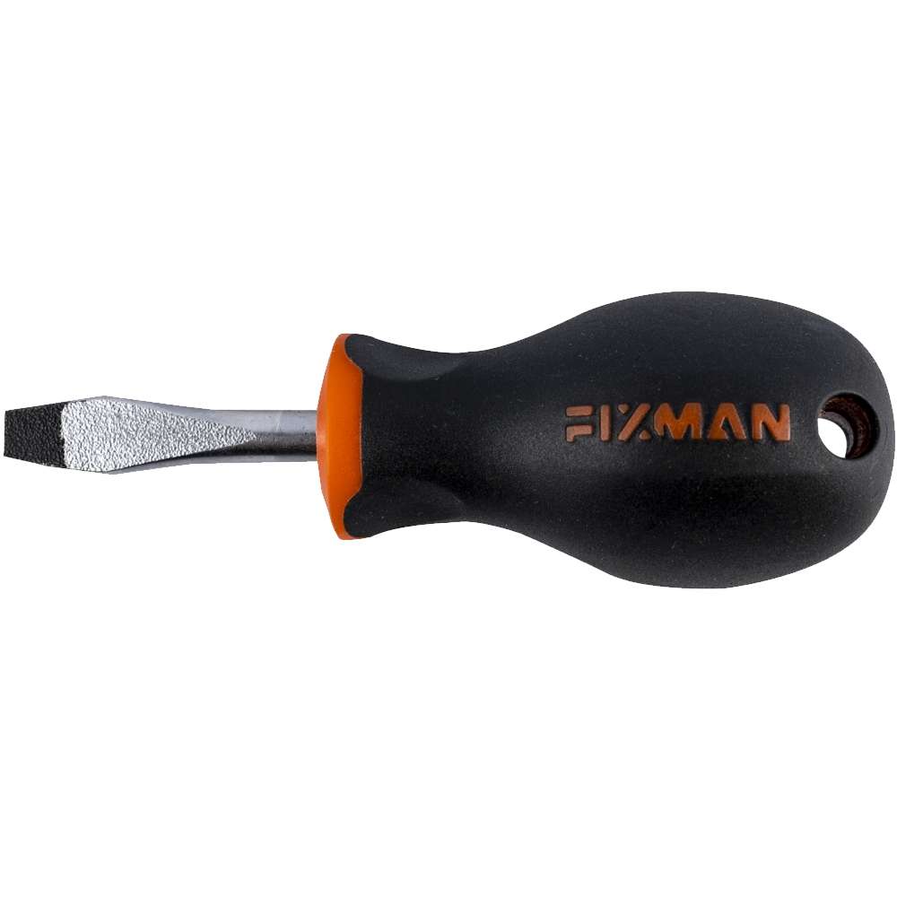 FIXMAN - S/Driver Slotted 6.5X1.2X38mm Crv With Ergonomic Handle - FIXMAN - S/Driver Slotted 6.5X...