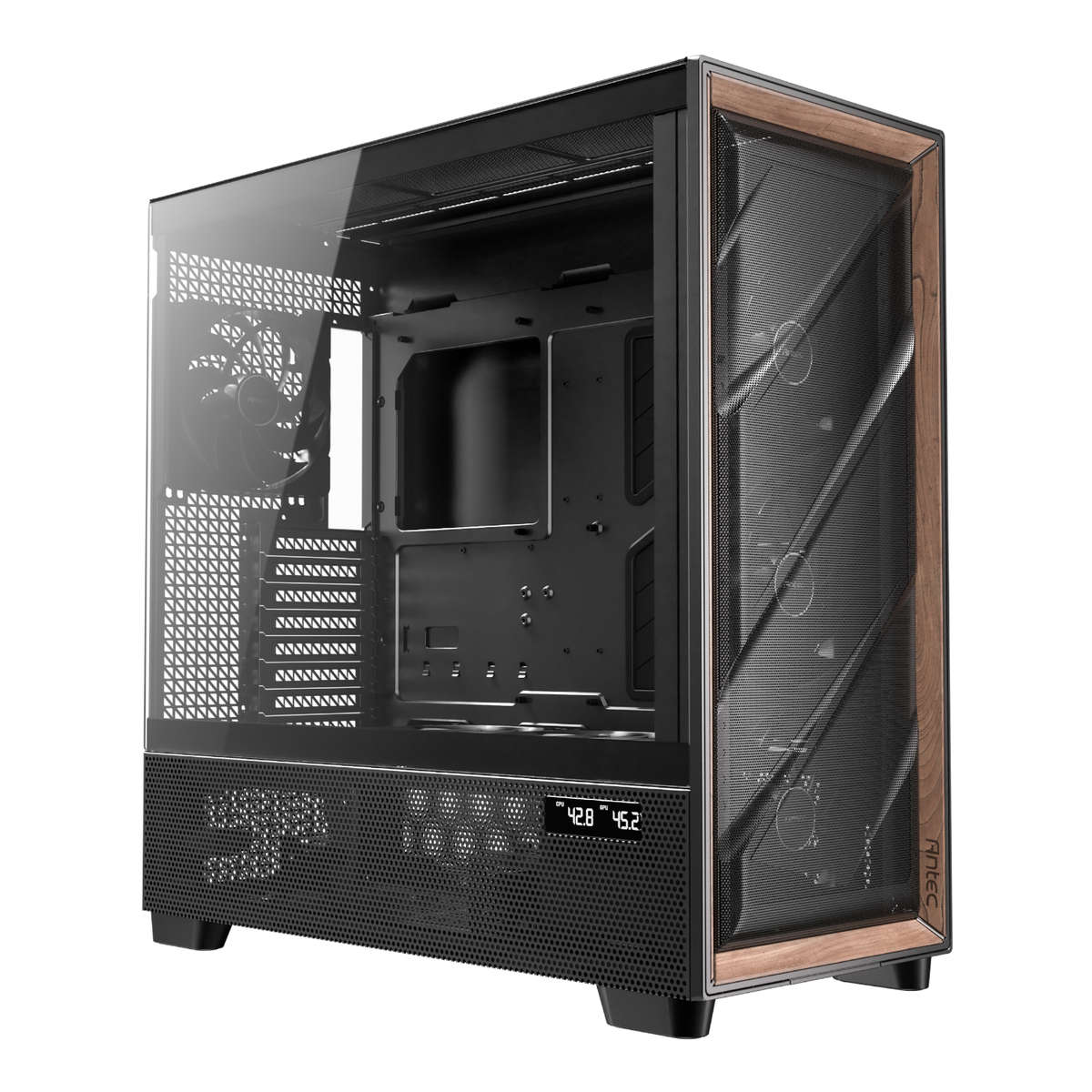 Antec - Flux PRO E-ATX Full Tower Gaming Chassis  Black - Antec - Flux PRO E-ATX Full Tower Ga...