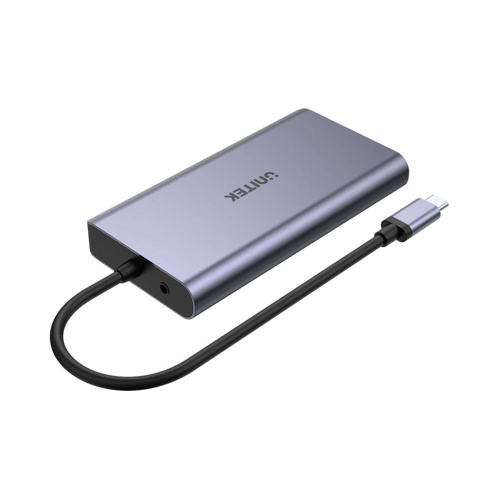 Unitek - USB3 Type-C 8-in-1 Port Replicator with 100W PD - Unitek - USB3 Type-C 8-in-1 Port Repli...