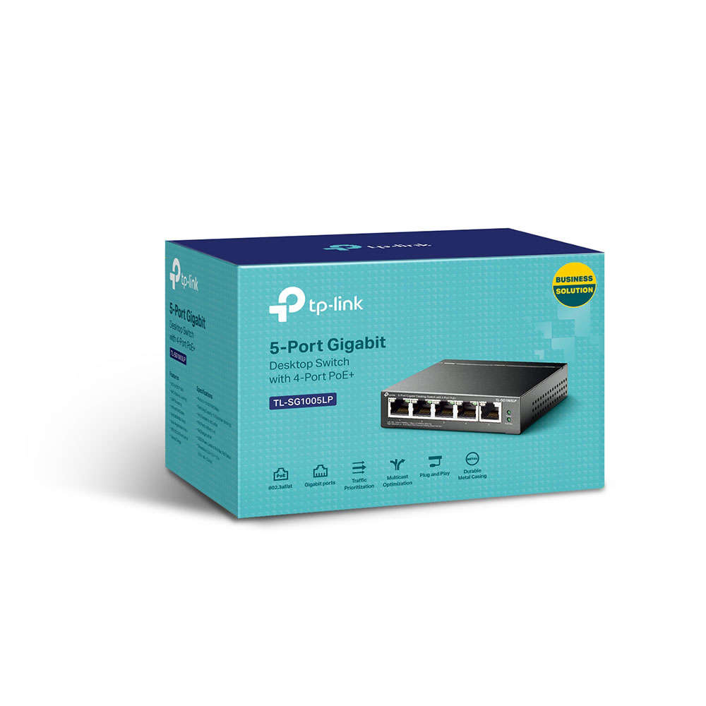 Tp-Link - 5-Port 10/100Mbps Desktop Switch with 4-Port PoE - Tp-Link - 5-Port 10/100Mbps Desktop ...