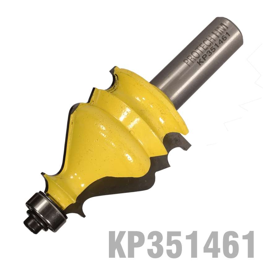 Pro-Tech - Face Mould Bit 1 3/8' X 1 5/8' Radius 1/8' 1/2' Shank - Pro-Tech - Face Mould Bit 1 3/...