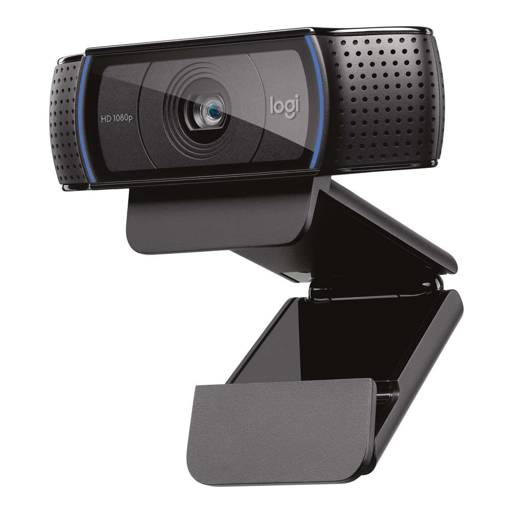 Logitech - C920 Hd Pro Webcam With Stereo Audio (960-001055) - Logitech - C920 Hd Pro Webcam With...
