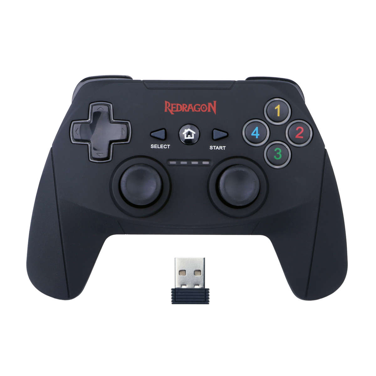 Redragon - Harrow Wireless PC Controller - Black - Redragon - Harrow Wireless PC Controller - Black